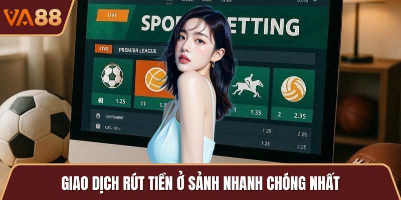 Giao dịch rút tiền ở sảnh nhanh chóng nhất